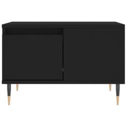 Berkfield Home Modern Coffee Table Black 55x55x36.5 cm Engineered Wood - thumbnail 5