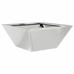 Berkfield Home Elegant Garden Bowl Planters 5 pcs 35x35x15 cm Galvanized Steel in Silver - Size: 35 x 35 x 15 cm - thumbnail 6