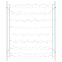 Berkfield Home Wine Rack for 48 Bottles White Metal - thumbnail 4