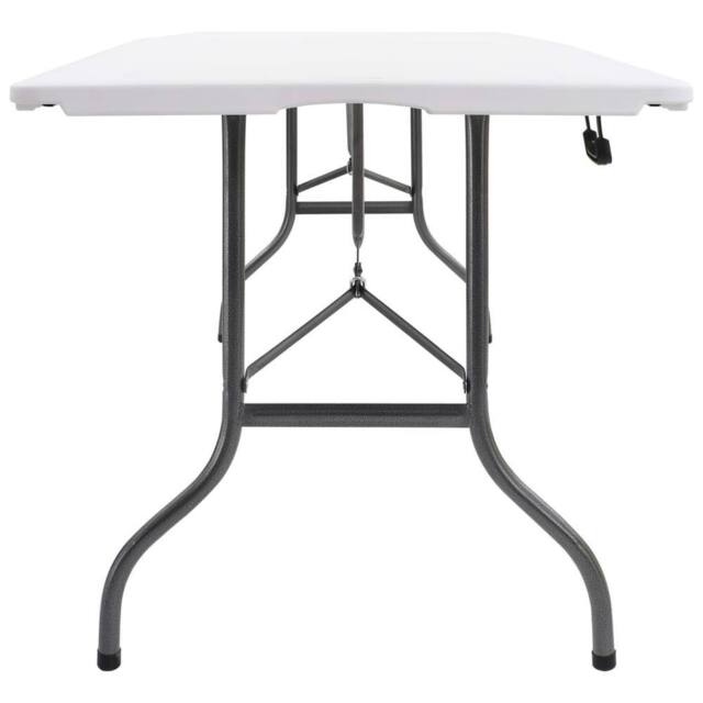 Berkfield Home Durable Folding Garden Table White 180x72x72 cm HDPE - Size: 180 x 72 x 72 cm - image 1