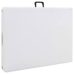Berkfield Home Durable Folding Garden Table White 180x72x72 cm HDPE - Size: 180 x 72 x 72 cm - thumbnail 4