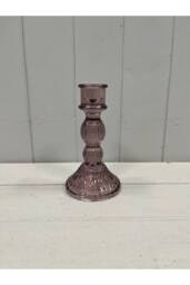 KDMD Medium Amethyst Decorative Candle Holder in Purple - thumbnail 2