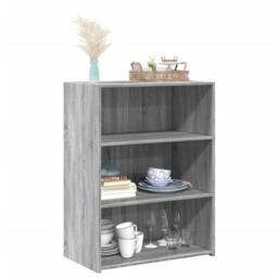 Berkfield Home Sideboard Grey Sonoma 70x41x93 cm Engineered Wood - Size: 70 x 41 x 93 cm - thumbnail 1