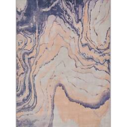Wyld and Coco Marbled Area Rug Polyester 140 x 200 cm Anti-Slip Underlay - Size: 140 cm x 200 cm - thumbnail 2