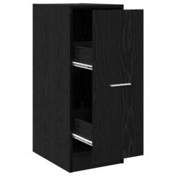 Berkfield Home Modern Apothecary Cabinet Black Oak 30x41x77, 5 cm Engineered Wood - thumbnail 3