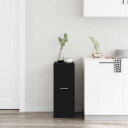 Berkfield Home Modern Apothecary Cabinet Black Oak 30x41x77, 5 cm Engineered Wood - thumbnail 4
