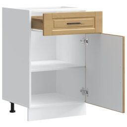 Berkfield Home Kitchen Base Cabinet¬†Porto Artisan Oak Engineered Wood in Brown - thumbnail 5