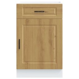 Berkfield Home Kitchen Base Cabinet¬†Porto Artisan Oak Engineered Wood in Brown - thumbnail 4