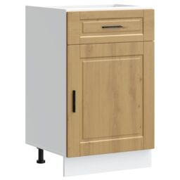 Berkfield Home Kitchen Base Cabinet¬†Porto Artisan Oak Engineered Wood in Brown - thumbnail 2