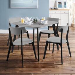Cheshire Portland Premium Grey & Black Dining Chairs - Set of 2 - thumbnail 5