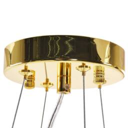 Wyld and Coco Luxe Multicolour Glass Chandelier Pendant Lamp - thumbnail 4