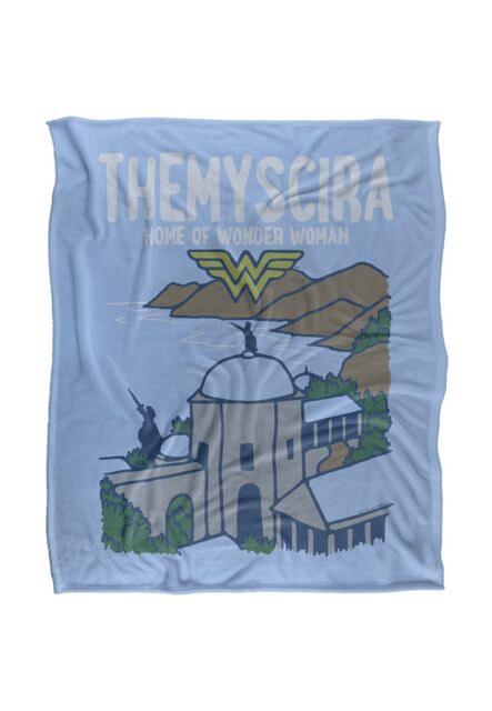 Warner Brothers Wonder Woman Officially Licensed Silky Touch Super Soft Throw Blanket 152 x 127 cm in White - image 1