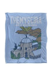 Warner Brothers Wonder Woman Officially Licensed Silky Touch Super Soft Throw Blanket 152 x 127 cm in White - thumbnail 1