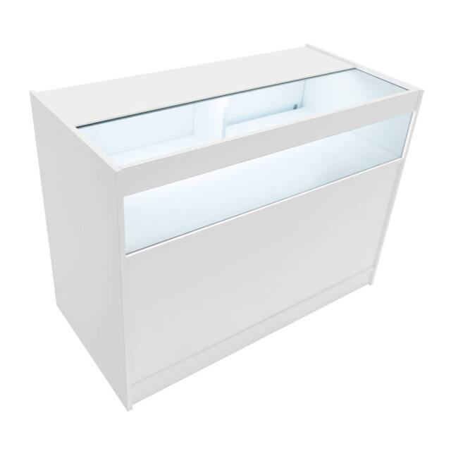 Monstershop LED Retail Shop Counter B1200 - White - image 1