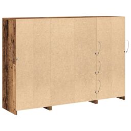 Berkfield Home Sideboard with LED Lights Old Wood 142.5x37x100 cm Engineered Wood in Brown - thumbnail 8