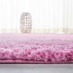 Smart Living Soft Fluffy 5cm Thick Pile Shaggy Area Rugs for Living Room, Bedroom in Dusty Pink - Size: 60 cm x 110 cm - thumbnail 3