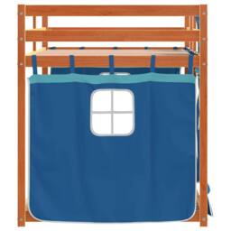Berkfield Home Elegant Bunk Bed without Mattress Blue 80x200 cm Solid Wood Pine - thumbnail 6