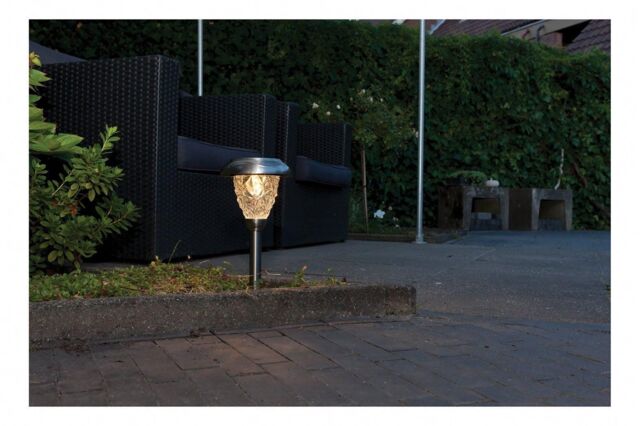 Luxform Saint Etienne Solar LED Spike Light in Silver - image 1