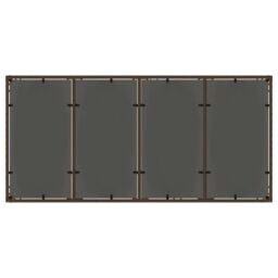 Berkfield Home Garden Table with Glass Top Brown 190x90x75 cm Poly Rattan - Size: 190 x 90 x 75 cm - thumbnail 7