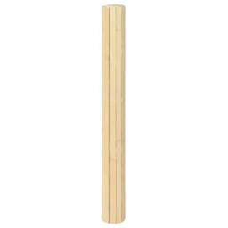 Berkfield Home Rug Rectangular Light Nature 60x200 cm Bamboo in Beige - Size: Medium - thumbnail 3