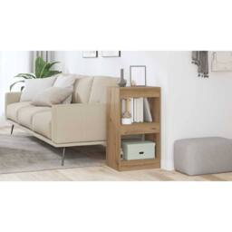 Berkfield Home Elegant Book Cabinet/Room Divider Artisan Oak 40x30x72 cm in Brown - Size: 40 x 30 x 72 cm - thumbnail 1
