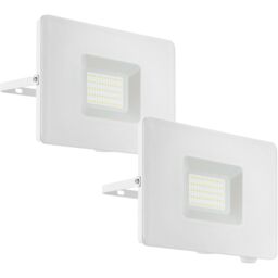 Loops 2 PACK IP65 Outdoor Wall Flood Light White Adjustable 50W LED Porch Lamp - thumbnail 1