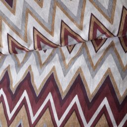 Portfolio Home Tyler Zig Zag Bedding Duvet Cover Quilt Set with Pillowcase in Purple - Size: Super King - thumbnail 4