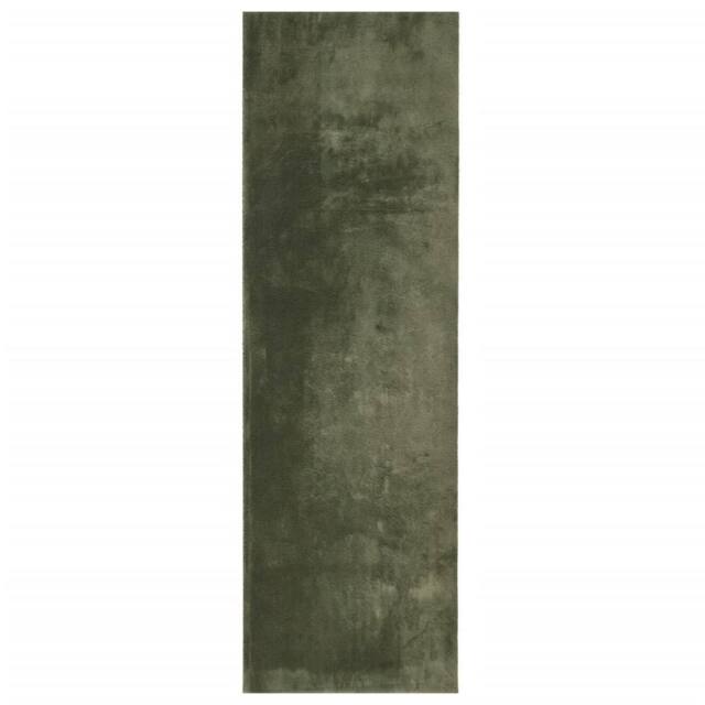 Berkfield Home Rug HUARTE Short Pile Soft & Washable Forest Green 80x250 cm - Size: Medium - image 1