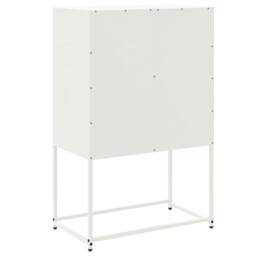 Berkfield Home Sideboard White 68.5x38.5x107 cm Steel - thumbnail 8