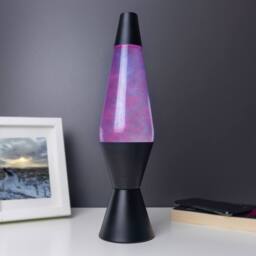Menkind RED5 Twister Lamp Colour Changing Elegance With Sleek Black Base - Size: 16 inches - thumbnail 1