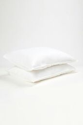 Panda London Panda Bamboo & French Linen Pillowcases (2-Pack) in White - thumbnail 2