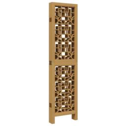 Berkfield Home Room Divider 6 Panels Brown Solid Wood Paulownia - thumbnail 5