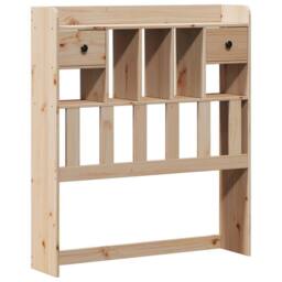 Berkfield Home Bookcase Bed without Mattress 90x200cm Solid Wood Pine in Light Tan - Size: 90x200 cm - thumbnail 7