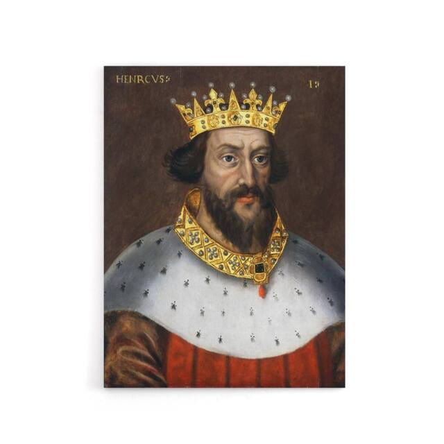 "Artery8 King Henry I Of England Royal Portrait Canvas Wall Art Print - Size: W18"" x H24""" - image 1