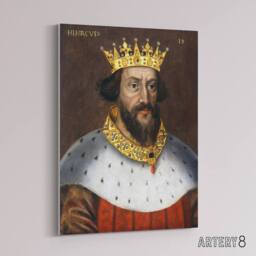 "Artery8 King Henry I Of England Royal Portrait Canvas Wall Art Print - Size: W18"" x H24""" - thumbnail 2