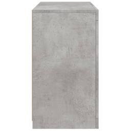 Berkfield Home Sideboard with LED Lights Concrete Grey 60.5x37x67 cm - thumbnail 8