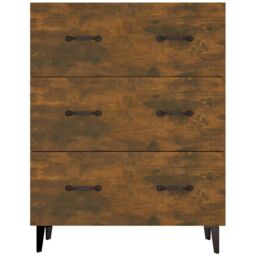 Berkfield Home Sideboard Smoked Oak 69.5x34x90 cm Engineered Wood in Brown - thumbnail 5