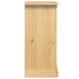 Berkfield Home Bedside Cabinet Corona 53x39x84 cm Solid Wood Pine in Brown - Size: 53 x 39 x 84 cm - thumbnail 5