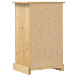 Berkfield Home Bedside Cabinet Corona 53x39x84 cm Solid Wood Pine in Brown - Size: 53 x 39 x 84 cm - thumbnail 6