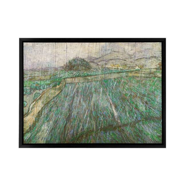 "Artery8 Vincent Van Gogh Dutch Rain Framed Canvas Wall Art Print - Size: W12"" x H16""" - image 1