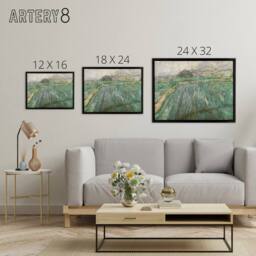 "Artery8 Vincent Van Gogh Dutch Rain Framed Canvas Wall Art Print - Size: W12"" x H16""" - thumbnail 4