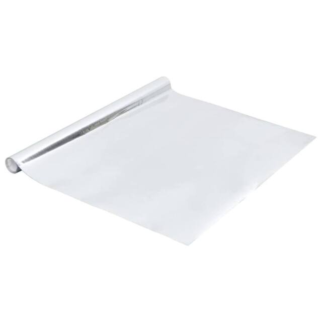 Berkfield Home Self-adhesive Furniture Film High Gloss Silver 500x90 cm PVC - image 1