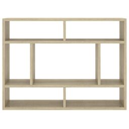 Berkfield Home Wall Shelf Sonoma Oak 75x16x55 cm Engineered Wood in Brown - Size: 75 x 16 x 55 cm - thumbnail 4