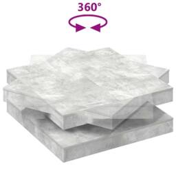 Berkfield Home Coffee Table 360-Degree Rotatable Concrete Grey 90x90x34.5 cm - thumbnail 7