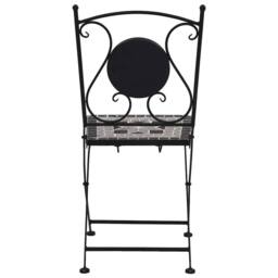 Berkfield Home Mosaic Bistro Chairs 2 pcs Grey - thumbnail 5