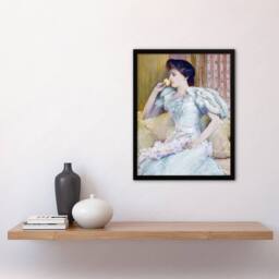 Artery8 Actress Lillie Langtry Portrait Painting Hassam Framed Wall Art Print - Size: A4 - thumbnail 4