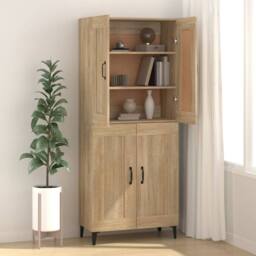 Berkfield Home Sideboard Sonoma Oak 69.5x34x90 cm Engineered Wood in Brown