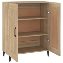 Berkfield Home Sideboard Sonoma Oak 69.5x34x90 cm Engineered Wood in Brown - thumbnail 7