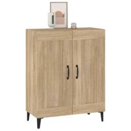 Berkfield Home Sideboard Sonoma Oak 69.5x34x90 cm Engineered Wood in Brown - thumbnail 5