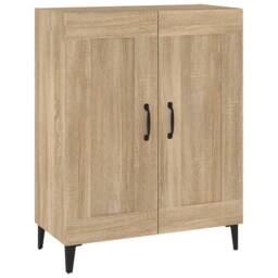 Berkfield Home Sideboard Sonoma Oak 69.5x34x90 cm Engineered Wood in Brown - thumbnail 3